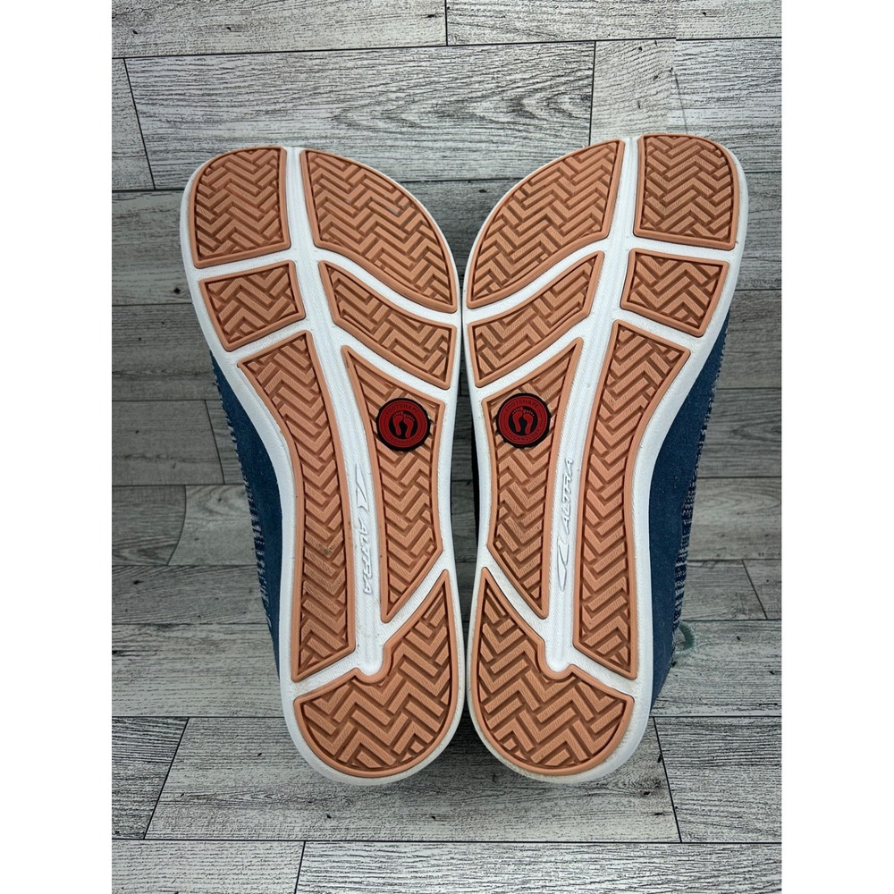 Altra‎ Vali Blue White Knit Walking Sneakers Women Sz 8.5 AFW1884A-4 Low Top - Picture 14 of 15